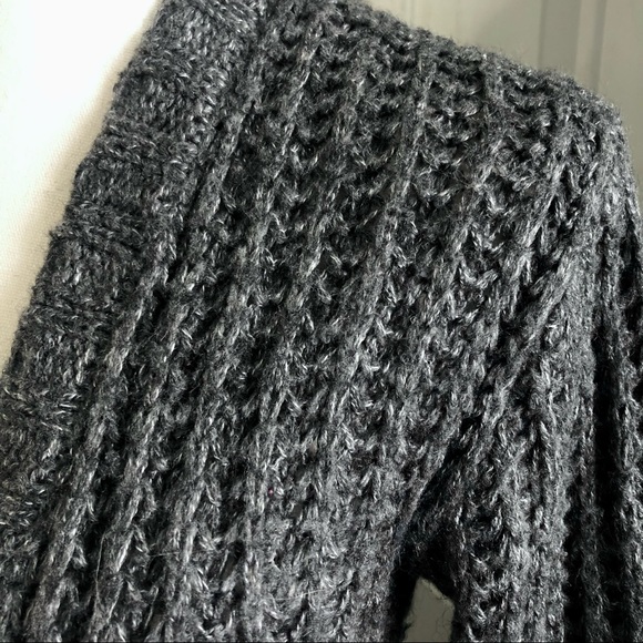 No Boundaries Gray Open Front Cardigan - Picture 3 of 4